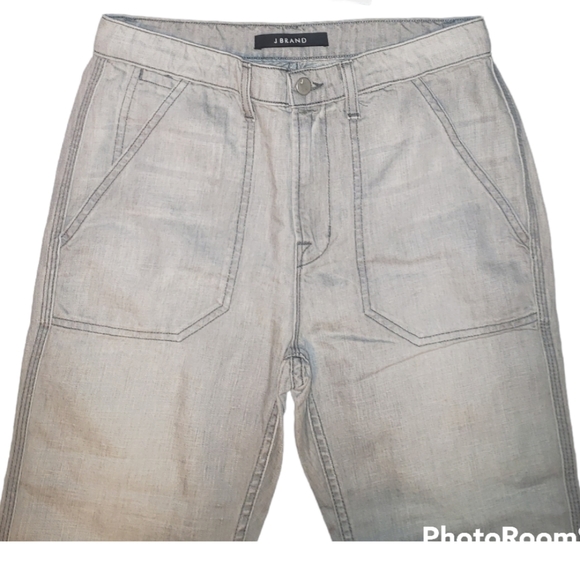 J Brand Rivington Gray Utility Slouch Jeans, Size 25 - Picture 5 of 6